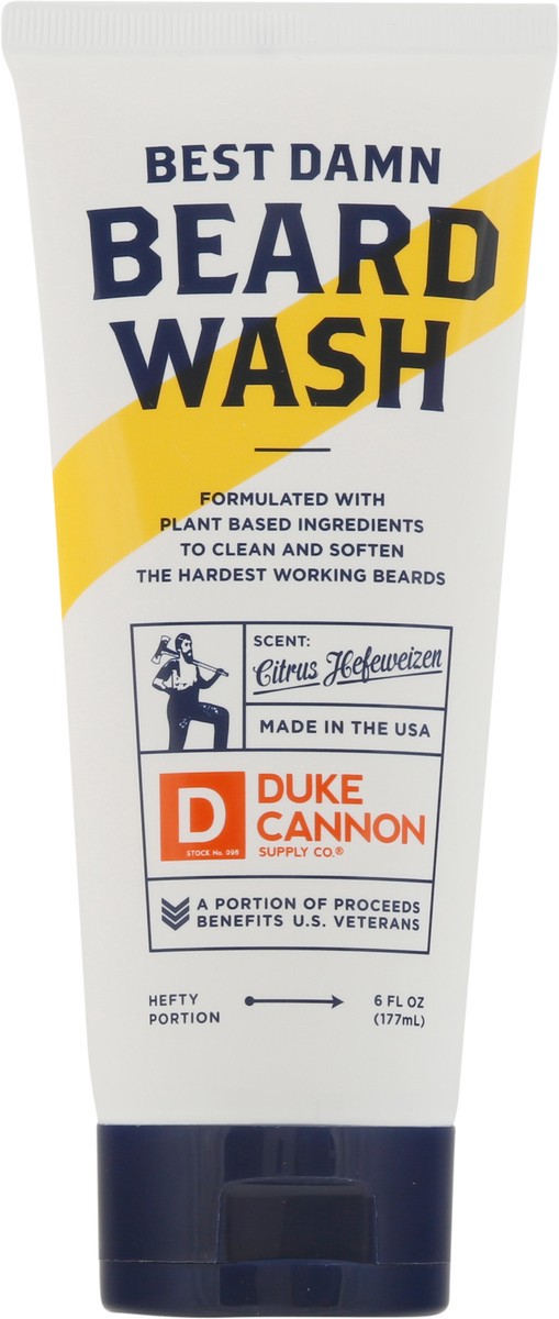 slide 6 of 9, Duke Cannon Best Damn Citrus Hefeweizen Beard Wash 6 fl oz, 6 fl oz