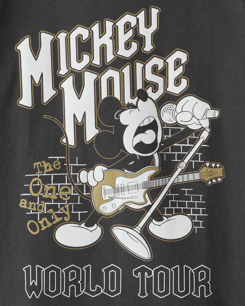 slide 4 of 4, Carter's Carters Kid Disney© Mickey Mouse Short-Sleeve Graphic Tee - Black Black 12, 1 ct