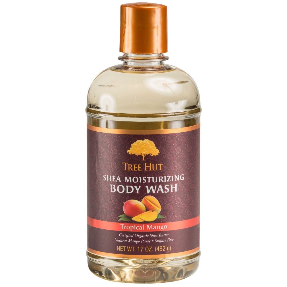 slide 1 of 2, Tree Hut Shea Moisturizing Body Wash - Tropical Mango, 17 oz