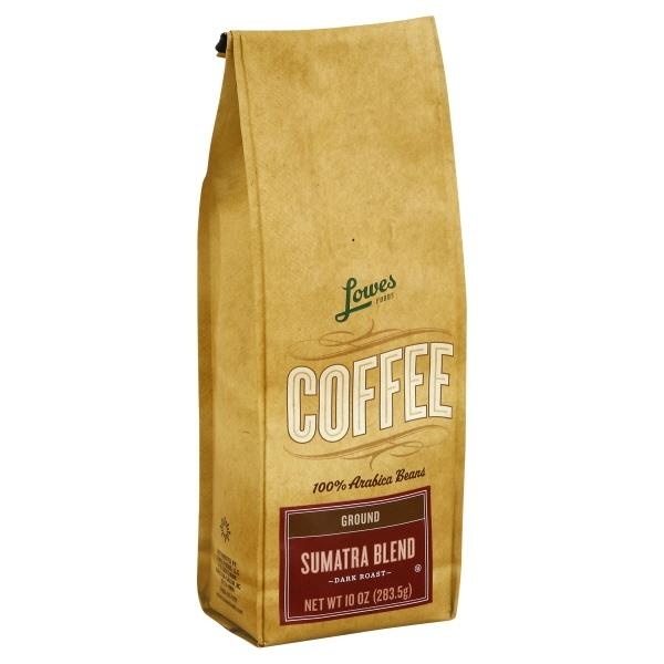 slide 1 of 1, Lowes Foods Coffee Ground Sumatra Blend - 10 oz, 10 oz