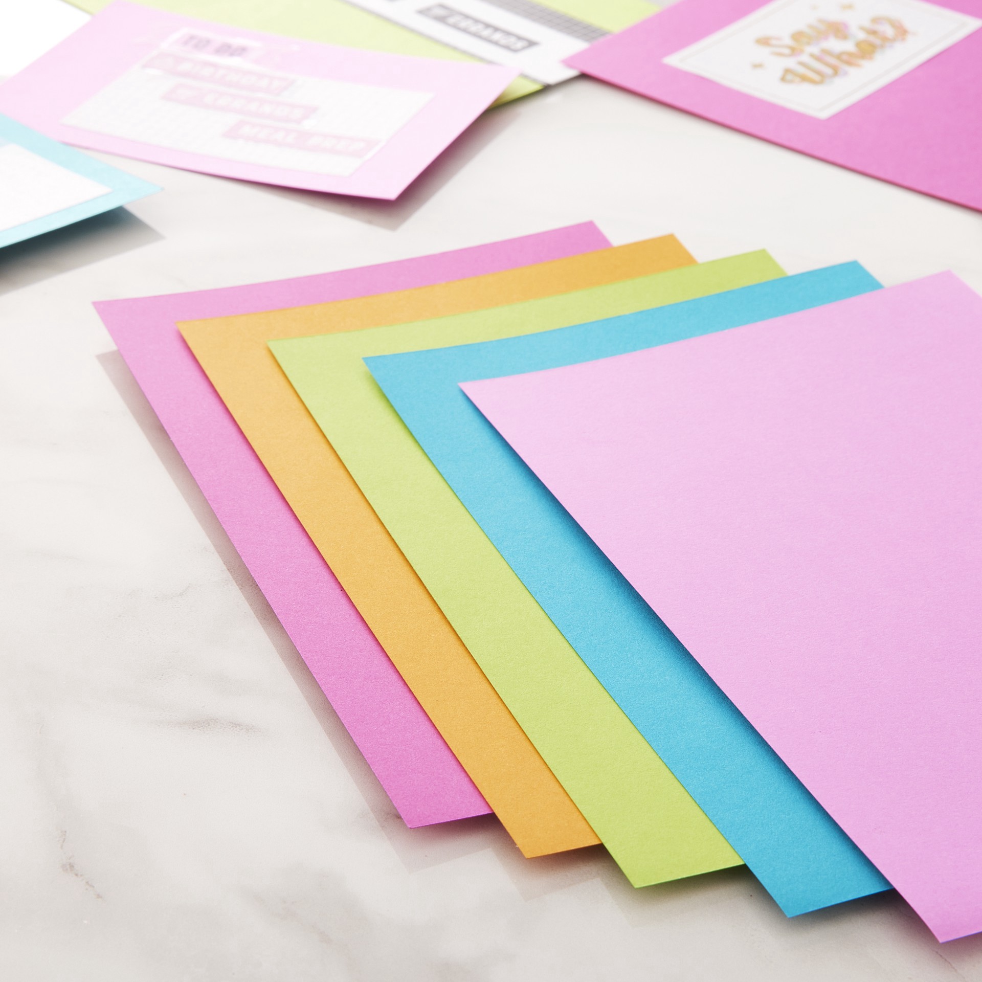 slide 3 of 8, The Brights 4.5" X 7" Cardstock Pack By Recollections, 100 Sheets, 4.5 in x 7 in