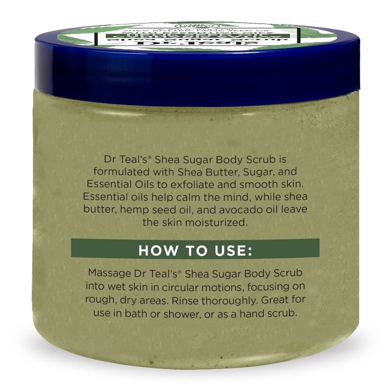 slide 4 of 5, Dr. Teal's Hemp Seed Oil Shea Sugar Citrus & Bergamot Body Scrub - 19oz, 19 oz