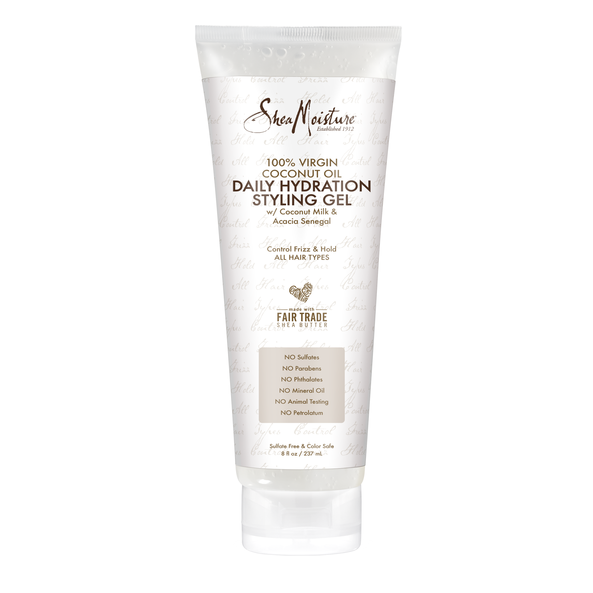 slide 3 of 4, SheaMoisture Daily Hydration Styling Gel 100% Virgin Coconut Oil, 8 oz, 8 oz