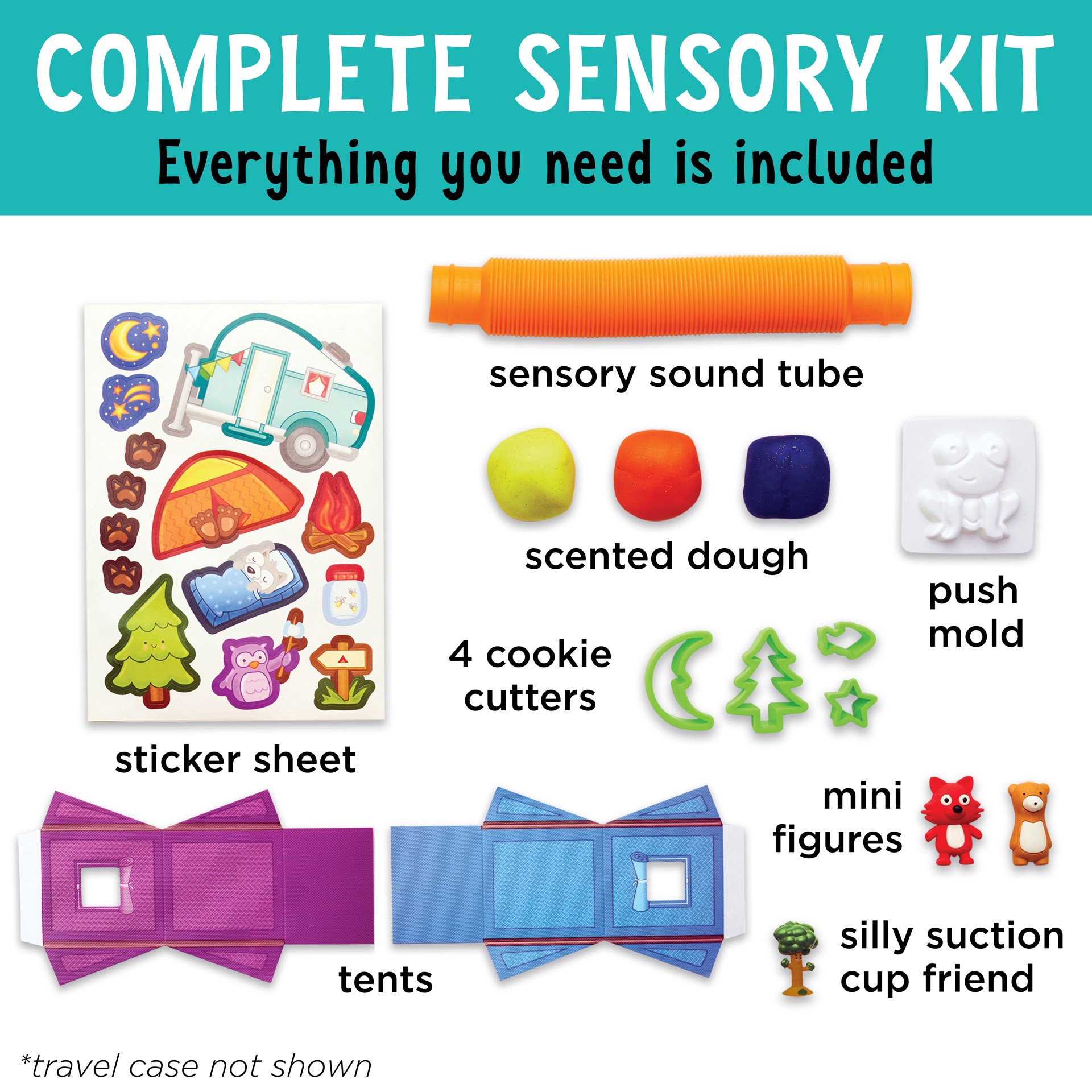 slide 4 of 12, Faber-Castell Creativity For Kids Sensory On The Go Camping Play Kit, 2.75 in x 10.25 in x 8.5 in