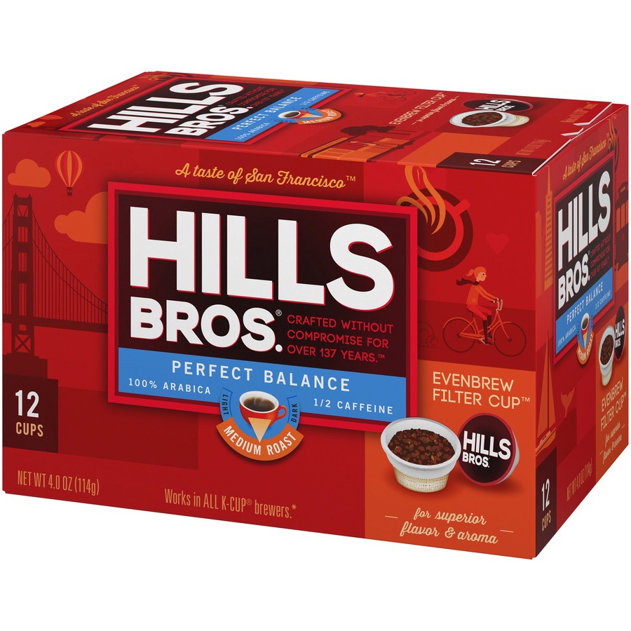 slide 2 of 7, Hills Bros. Perfect Balance Coffee Kcups - 4 oz, 4 oz