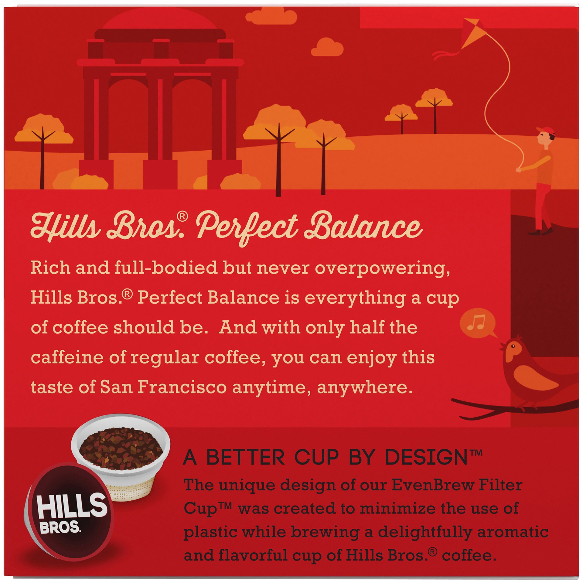 slide 4 of 7, Hills Bros. Perfect Balance Coffee Kcups - 4 oz, 4 oz