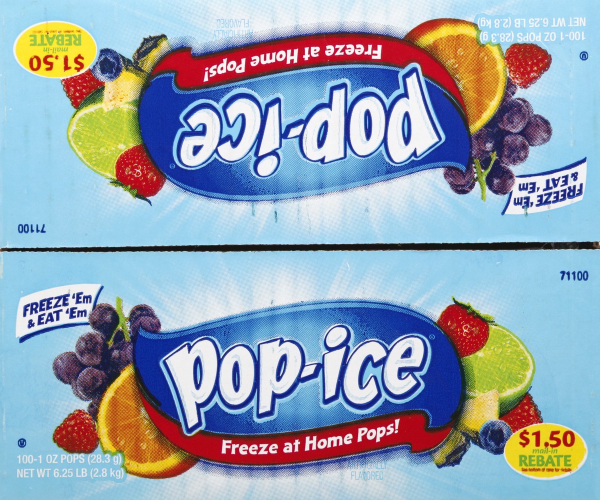 slide 6 of 13, Pop-Ice Assorted Flavors Pops 100 ea, 100 ct