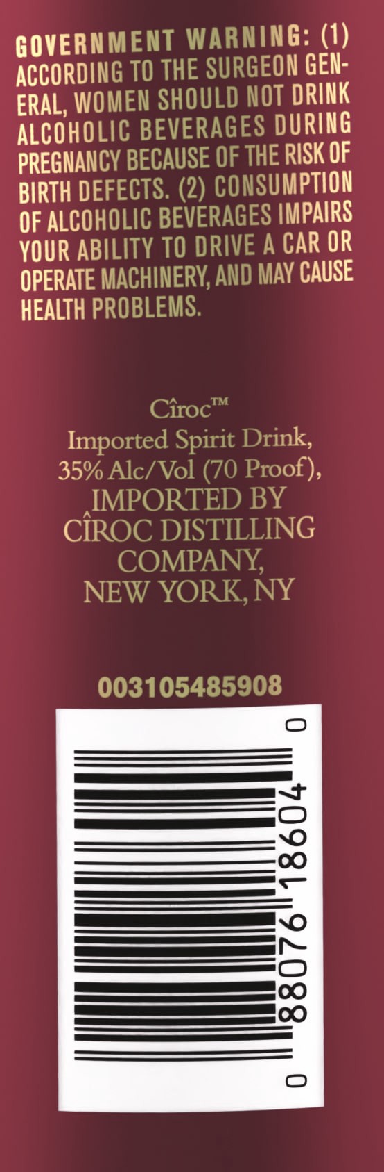 slide 2 of 4, CIROC Limited Edition Pomegranate, 750 mL (Made with Vodka Infused with Natural Flavors), 750 ml