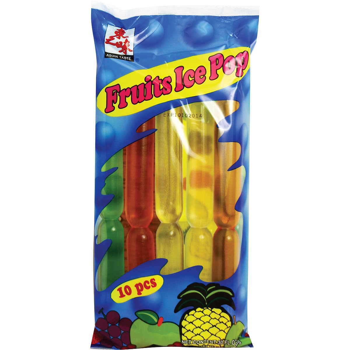 slide 1 of 6, Asian Taste Fruits Ice Pop 10 Count - 2.55 Oz, 2.55 oz