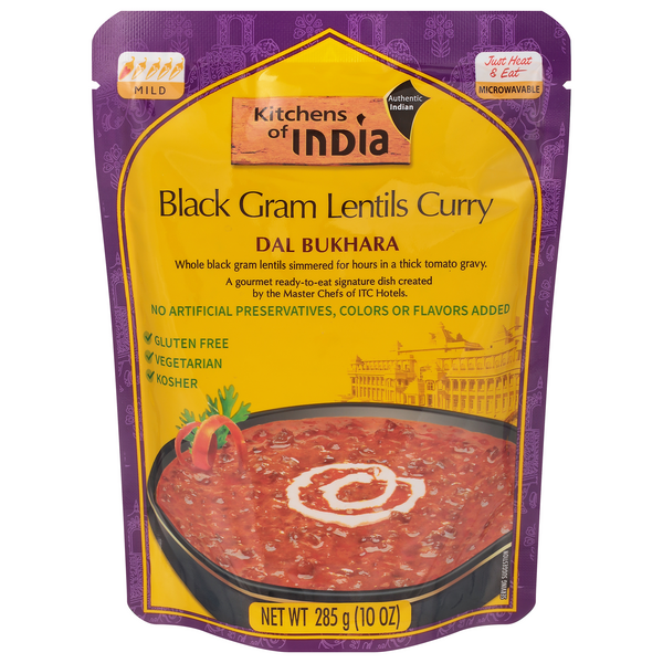 slide 1 of 2, Kitchens of India Black Gram Lentils Curry, 10 oz