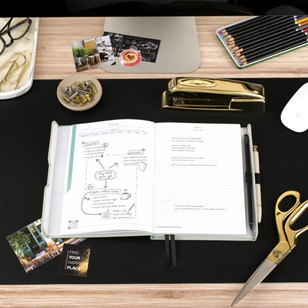 slide 5 of 10, AT-A-GLANCE® FOUNDATION GOAL SETTING Undated Weekly Monthly Planner, Bio Mint, Small, 5 1/2"" x 8 1/2"", 1 ct