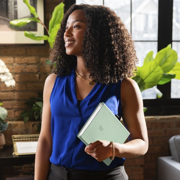 slide 9 of 10, AT-A-GLANCE® FOUNDATION GOAL SETTING Undated Weekly Monthly Planner, Bio Mint, Small, 5 1/2"" x 8 1/2"", 1 ct