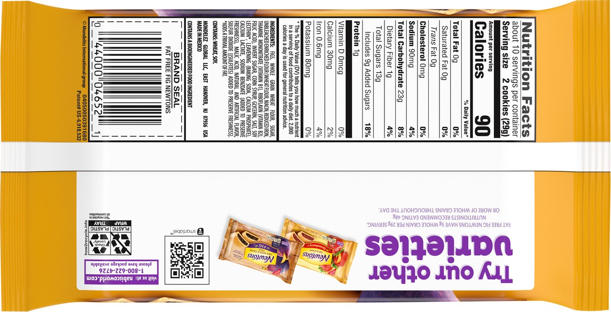 slide 5 of 9, Newtons Fat Free Soft & Fruit Chewy Fig Cookies, 10 oz, 10 oz