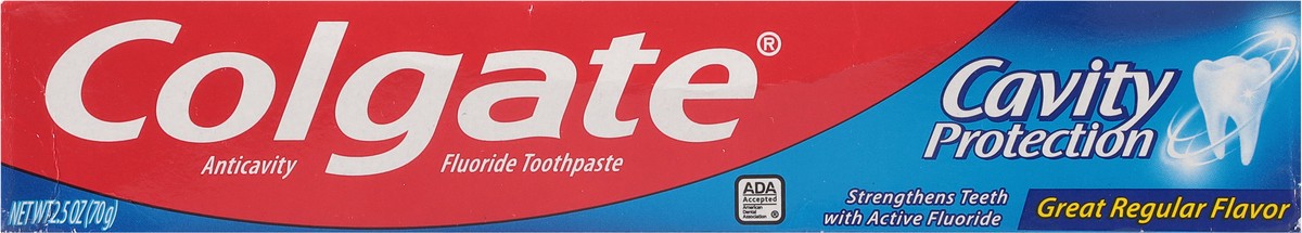 slide 8 of 9, Colgate Cavity Protection Toothpaste with Fluoride, Great Regular Flavor - 2.5 Ounce, 2.5 oz