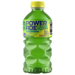 Powerade Xtra Sour Green Apple Electrolyte Sports Drink Bottle, 28 fl oz