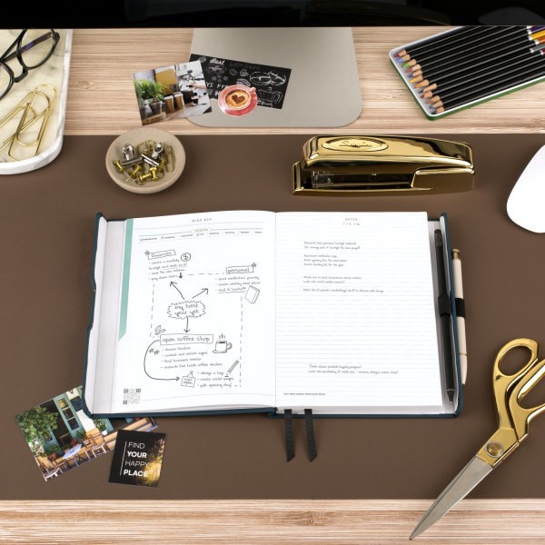 slide 8 of 10, AT-A-GLANCE® FOUNDATION GOAL SETTING Undated Weekly Monthly Planner, Blue, Small, 5 1/2"" x 8 1/2"", 1 ct