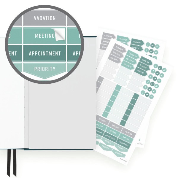 slide 9 of 10, AT-A-GLANCE® FOUNDATION GOAL SETTING Undated Weekly Monthly Planner, Blue, Small, 5 1/2"" x 8 1/2"", 1 ct