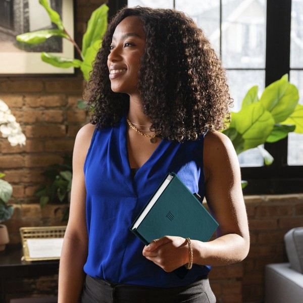 slide 5 of 10, AT-A-GLANCE® FOUNDATION GOAL SETTING Undated Weekly Monthly Planner, Blue, Small, 5 1/2"" x 8 1/2"", 1 ct