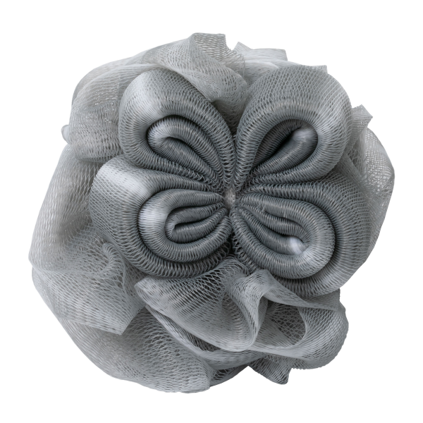 slide 6 of 17, Katelle Shower And Bath Flower Mesh Sponge Neutrals, 1 ct