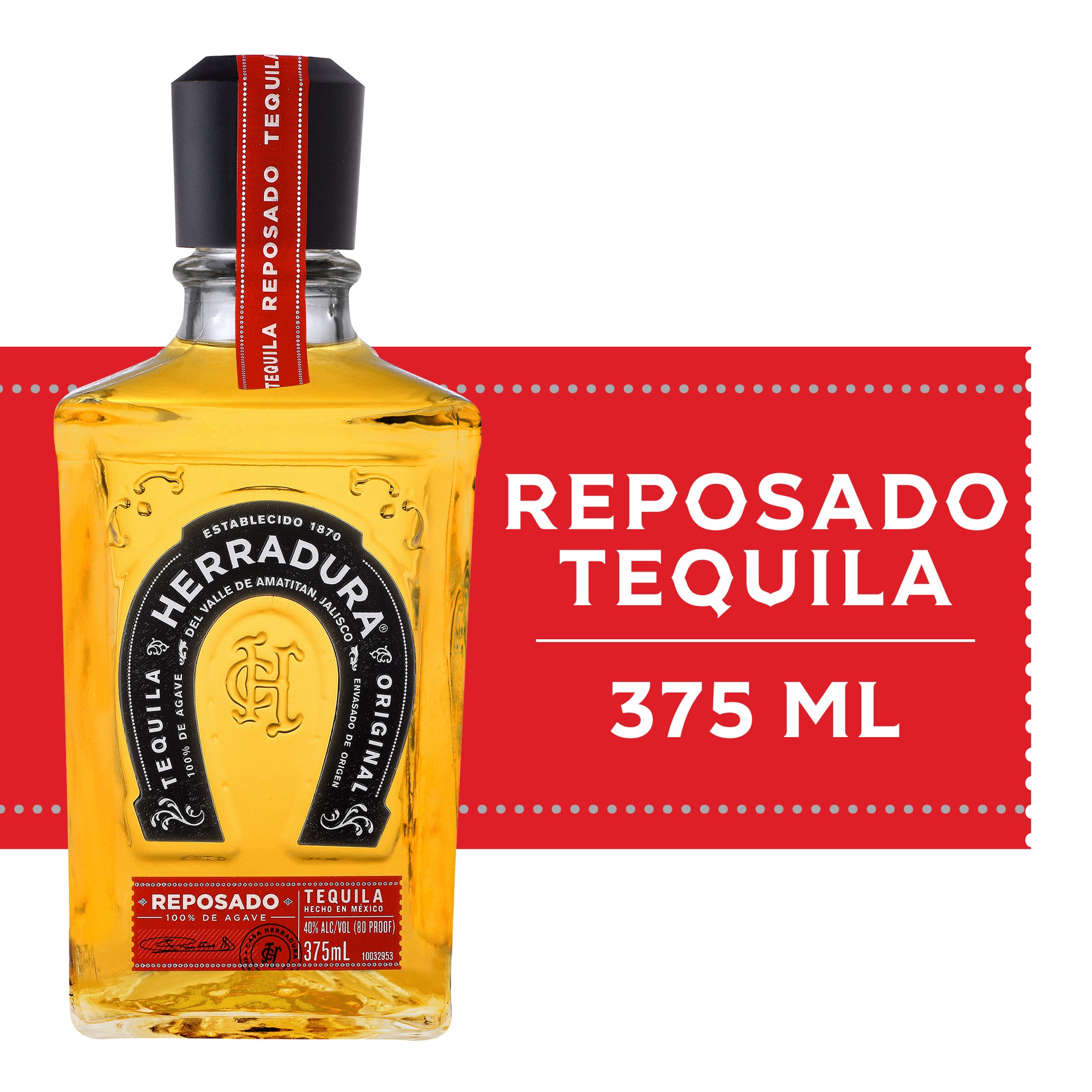 slide 3 of 9, Herradura Tequila Herradura Reposado 375 mL Bottle, 80 Proof, 375 ml