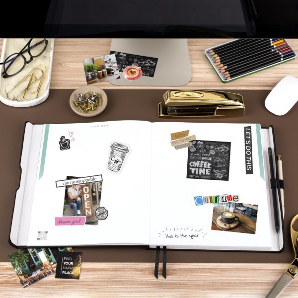 slide 7 of 10, AT-A-GLANCE® FOUNDATION GOAL SETTING Undated Weekly Monthly Planner, Black, Large, 8 1/2"" x 11"", 1 ct