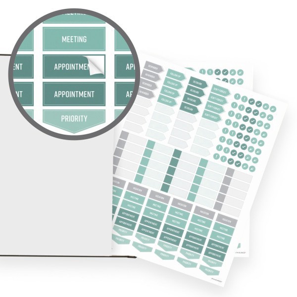 slide 10 of 10, AT-A-GLANCE® FOUNDATION GOAL SETTING Undated Weekly Monthly Planner, Black, Large, 8 1/2"" x 11"", 1 ct