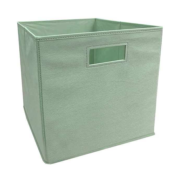 slide 1 of 1, ORG Bock Choy Collapsible Storage Bin - Sage, 13 in