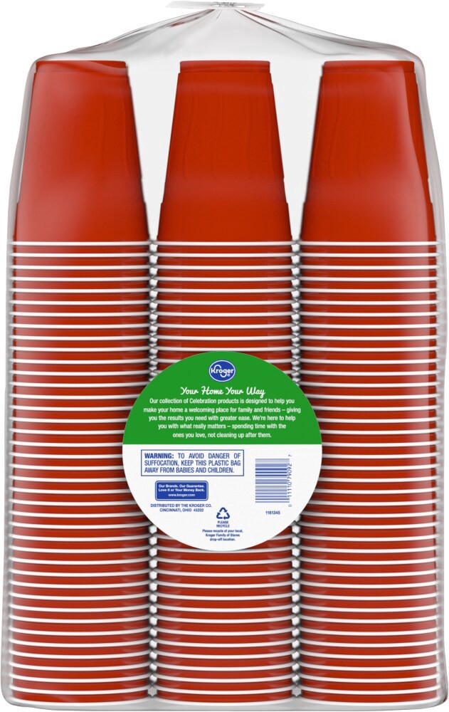 slide 4 of 4, Kroger Home Sense Plastic Cups, 240 ct; 18 oz