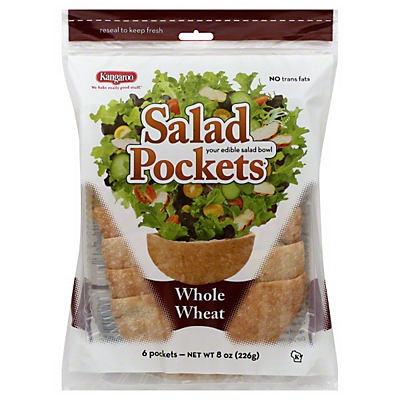 slide 1 of 6, Kangaroo Salad Pockets 6 ea, 8 oz