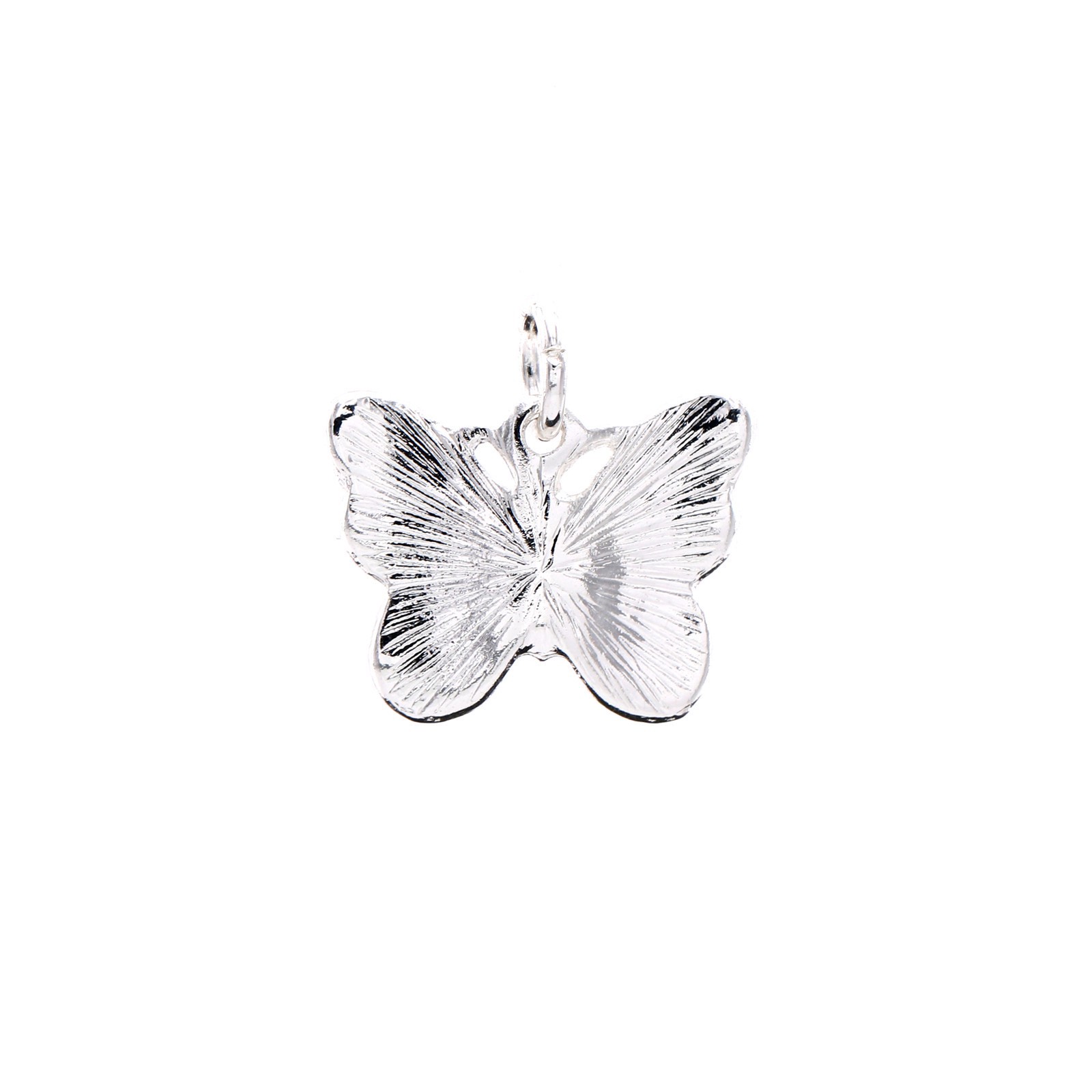 slide 3 of 4, Charmalong Silver Plated & Stone Paved Butterfly Charm By Bead Landing, 0.75 in x 0.6 in x 0.25 in