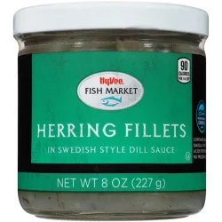 Hy-vee Fish Market Herring Fillets In Swedish Style Dill Sauce