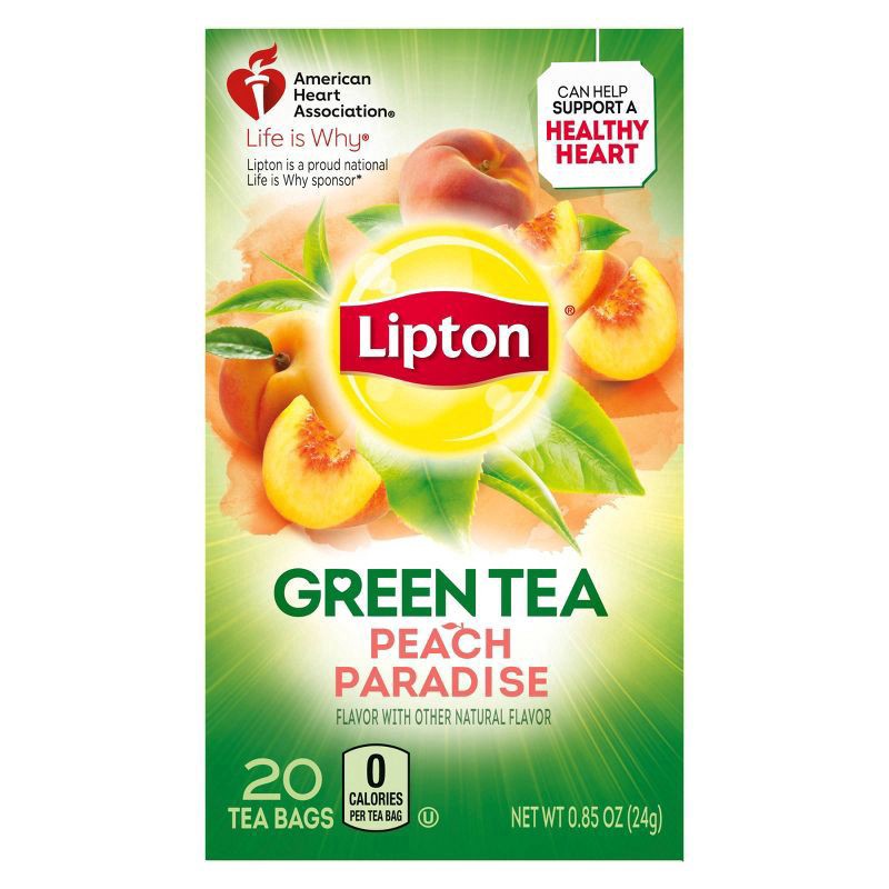 slide 1 of 14, Lipton White Mangosteen Peach Green Tea Superfruit - 20ct, 20 ct