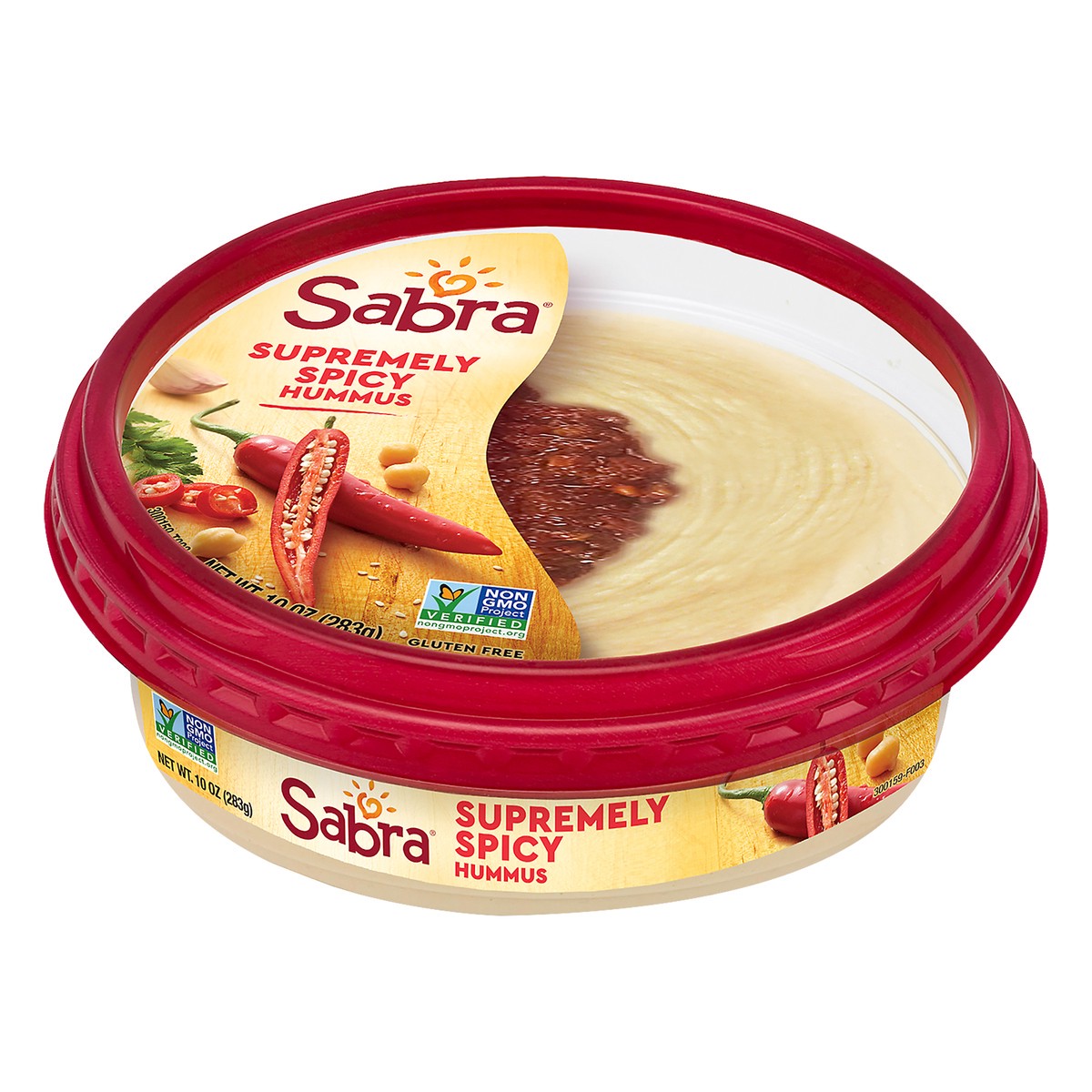 slide 1 of 11, Sabra Supremely Spicy Hummus 10 Ounce Plastic Tub, 10 oz