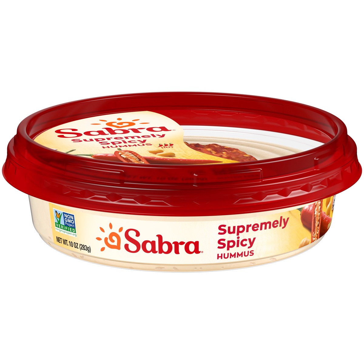 slide 6 of 11, Sabra Supremely Spicy Hummus 10 Ounce Plastic Tub, 10 oz