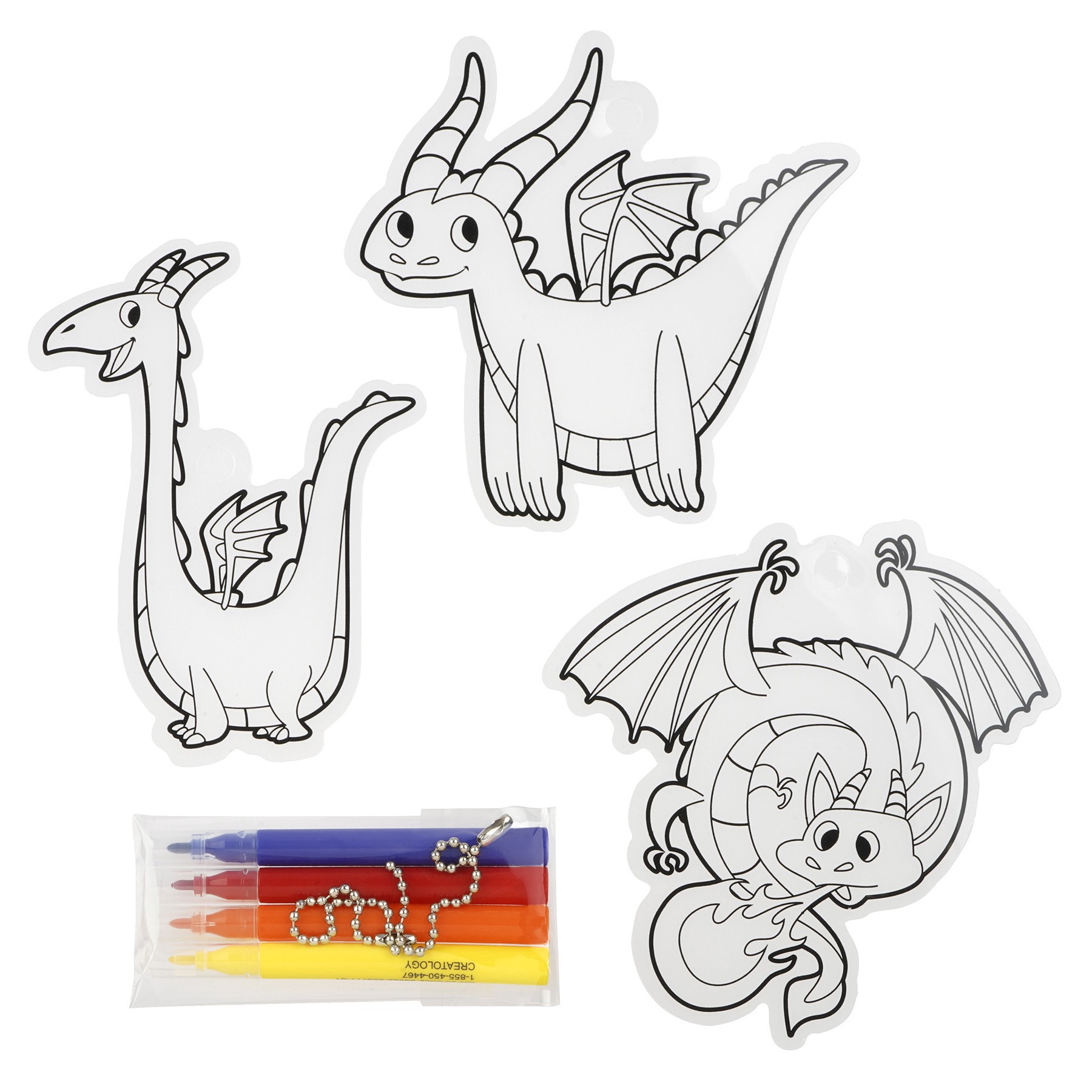 slide 2 of 3, Color Your Way Dragon Shrink Art Kit By Creatology, 2 in x 4.5 in