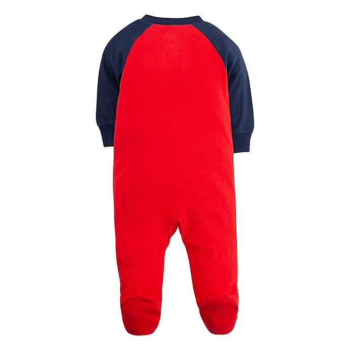 slide 2 of 2, Nike Newborn Futura Footie - Red/Navy, 1 ct