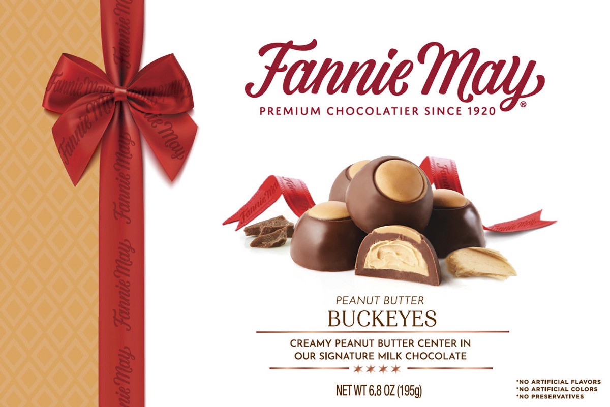 slide 1 of 21, Fannie May Buckeyes Chocolate Candy, 6.8 oz