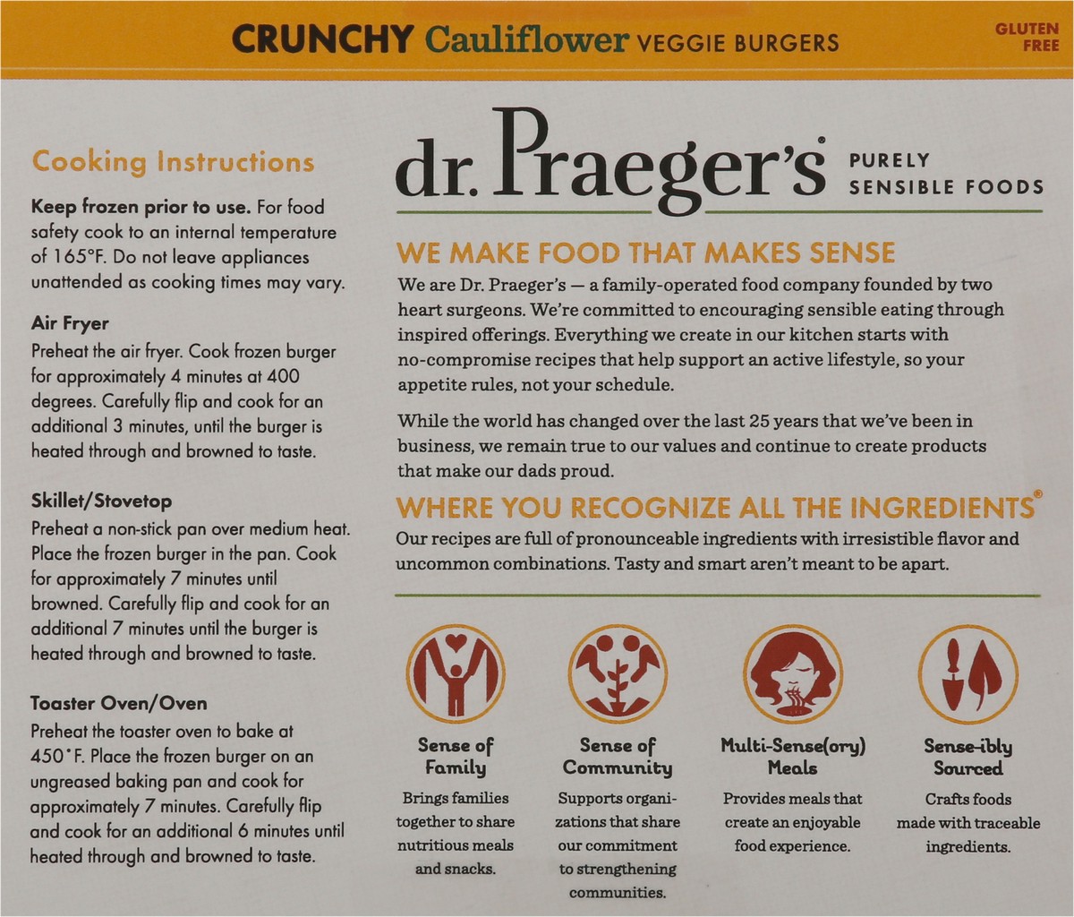 slide 4 of 13, Dr. Praeger's Crunchy Cauliflower Veggie Burger, 4 ct