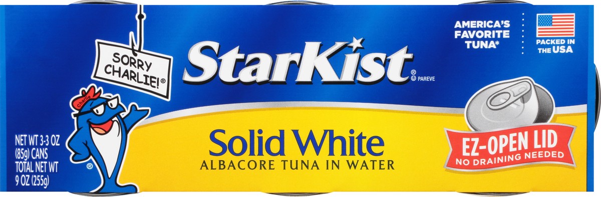 slide 9 of 9, StarKist Solid White Albacore Tuna in Water 3 - 3 oz Cans, 3 ct