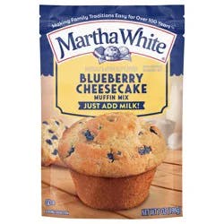Martha White Blueberry Cheesecake Muffin Mix, 7 oz Bag
