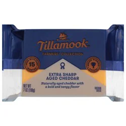 Tillamook Farmers' Collection Extra Sharp Cheddar Cheese Block, 7 oz