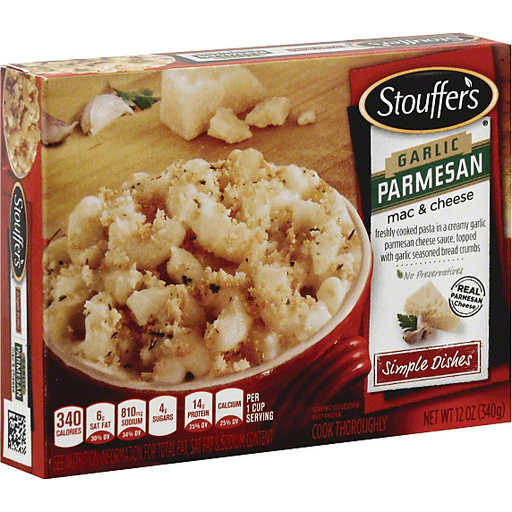 slide 2 of 3, Stouffer's Garlic Parmesan Macaroni & Cheese, 12 oz