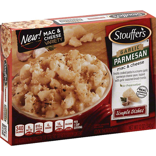 slide 3 of 3, Stouffer's Garlic Parmesan Macaroni & Cheese, 12 oz