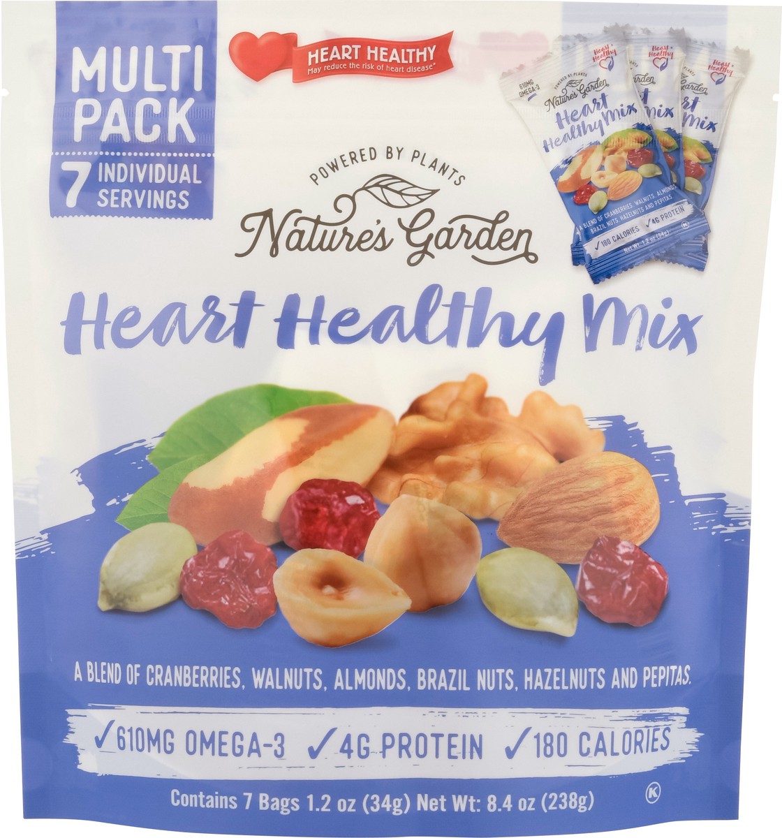 slide 15 of 15, Nature's Garden Heart Healthy Mix Multi Pack 7 - 1.2 oz Bags, 7 ct