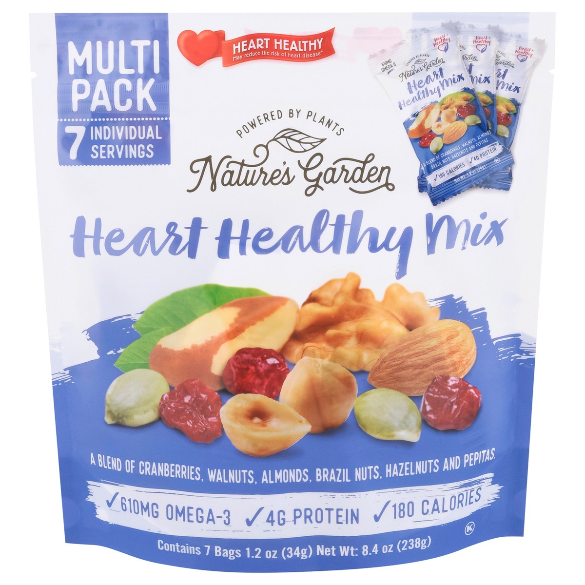 slide 10 of 15, Nature's Garden Heart Healthy Mix Multi Pack 7 - 1.2 oz Bags, 7 ct