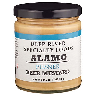 slide 1 of 1, Deep River Specialty Foods Alamo Pilsner Beer Mustard, 9.5 oz