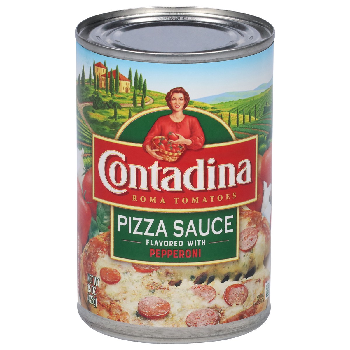 slide 1 of 9, Contadina Pepperoni Pizza Sauce 15 oz, 15 oz