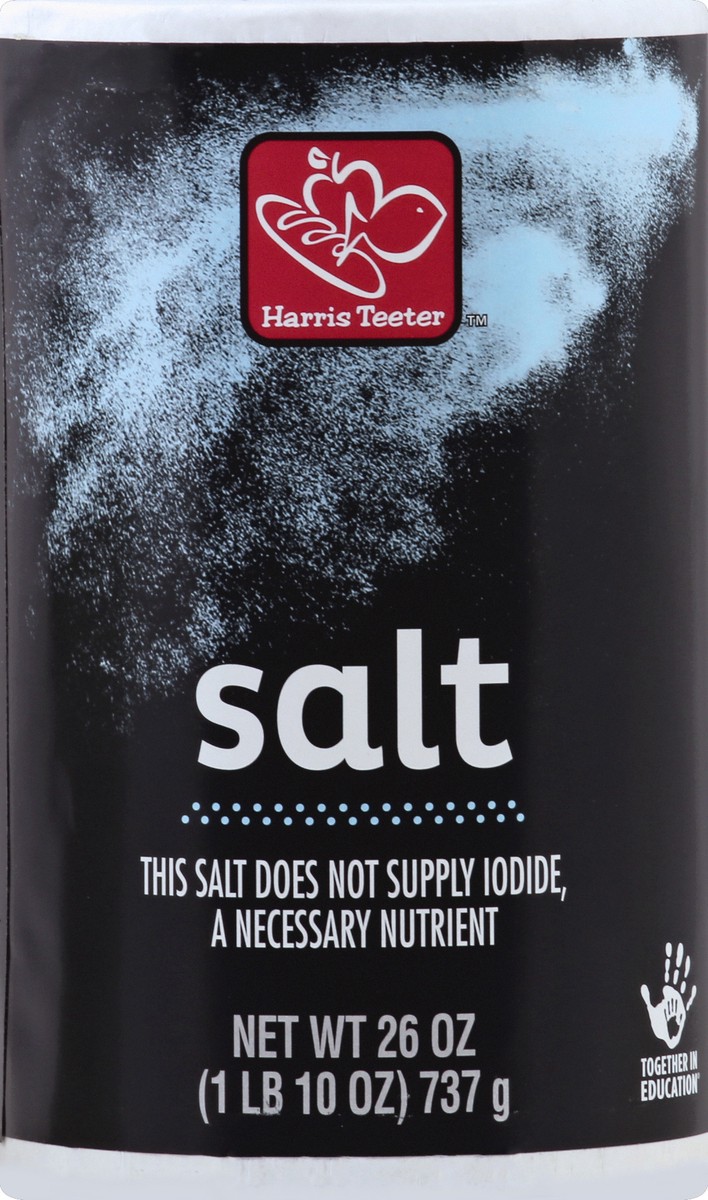 slide 2 of 2, Harris Teeter Free Flowing Salt, 26 oz