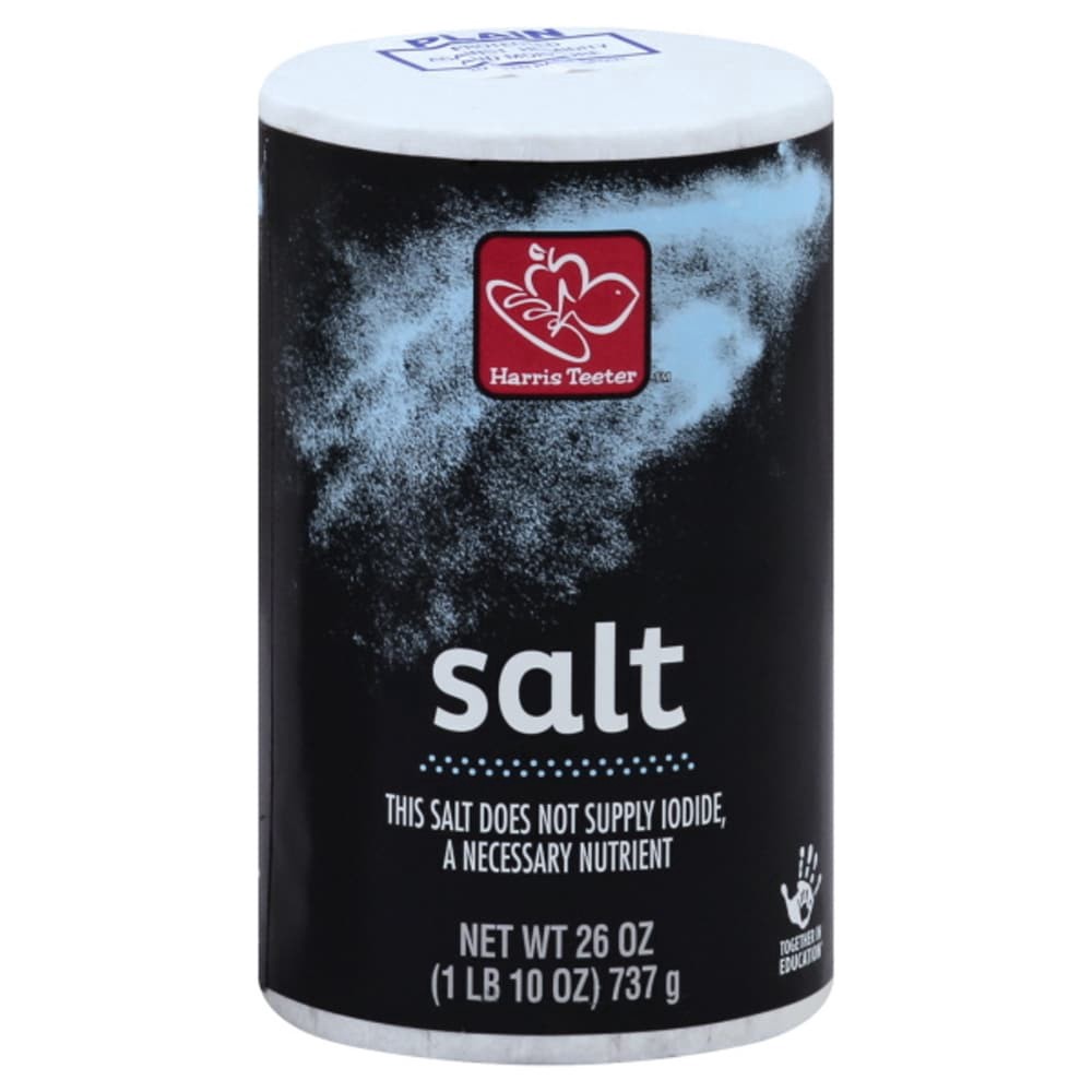 slide 1 of 2, Harris Teeter Free Flowing Salt, 26 oz