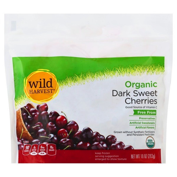 slide 1 of 1, Wild Harvest Organic Dark Sweet Cherrries, 10 oz